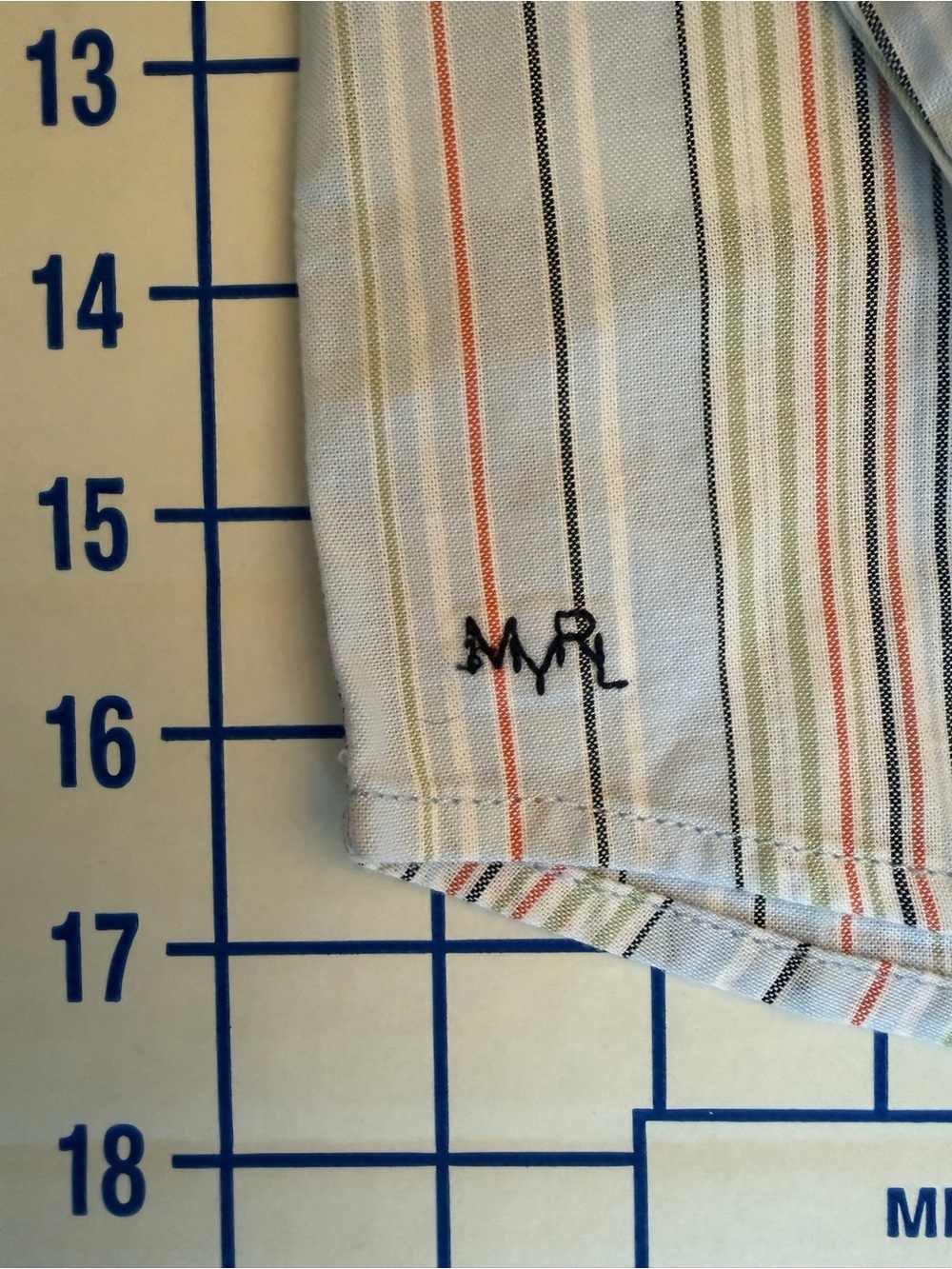 Mayoral Light Blue Multicolor Striped Button-Down Shirt - Picture 3 of 4